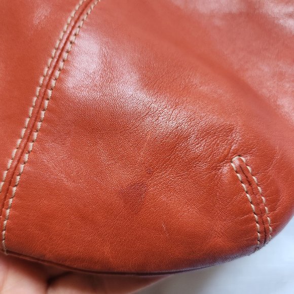 Coach Orange Leather Crossbody Bag - Picture 13 of 13